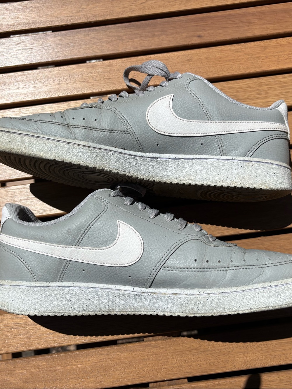 Nike Court Vision Grey Fog Men’s Low-Top Sneakers - Light Gray & White